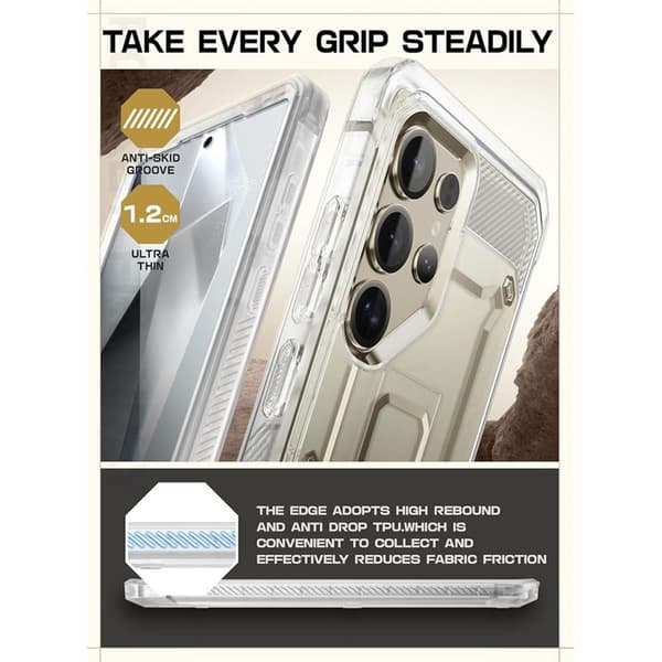 SUPCASE UB Pro 2-set til Samsung Galaxy S25 Ultra - Clear