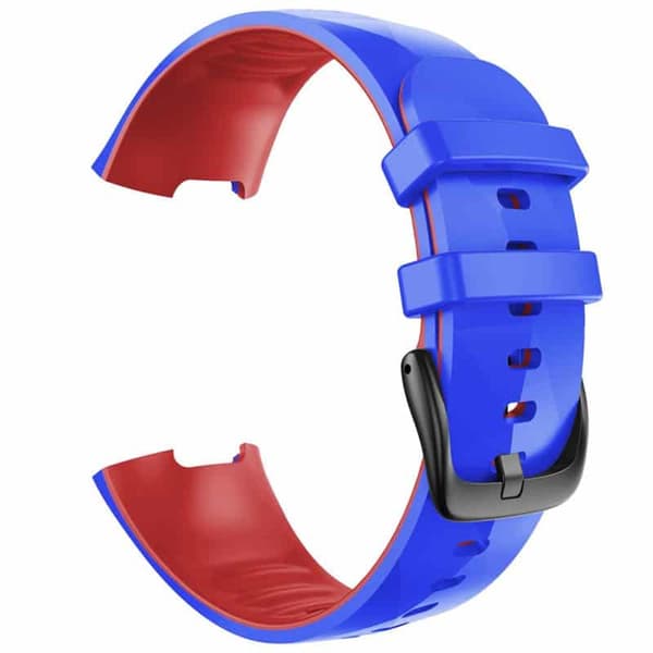 Twin Sport urrem til Fitbit Charge 4- BlÃ¥/rÃ¸d