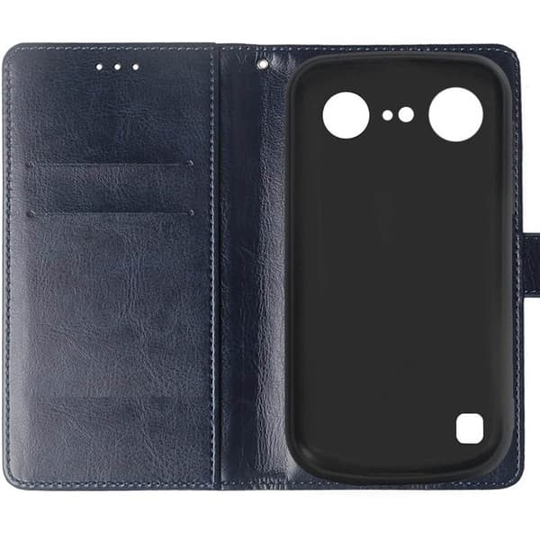 Wallet cover 2-kort til Doro Aurora A11 - MÃ¸rkeblÃ¥
