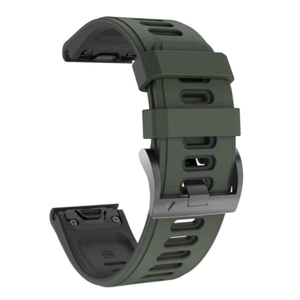 Twin kellon ranneke Garmin Instinct E (40mm) - VihreÃ¤/musta