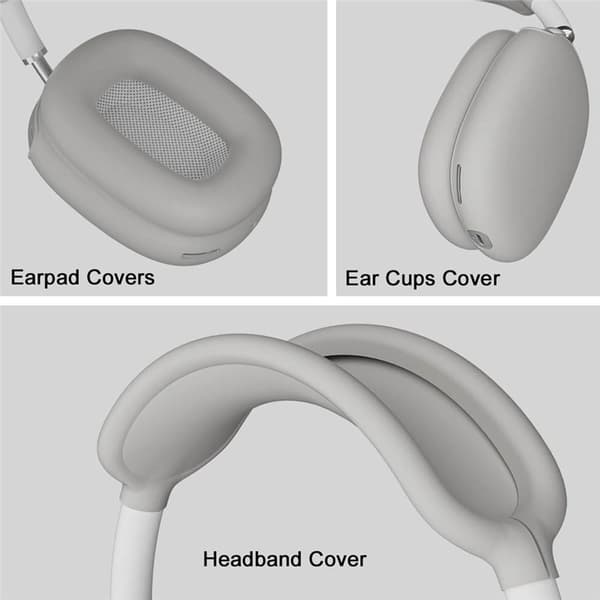 Silikonfodral till Apple AirPods Max hörlurar - Grey