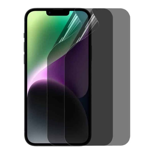 2-pak Privacy skjermbeskytter 3D Soft HydroGel til Apple iPhone
