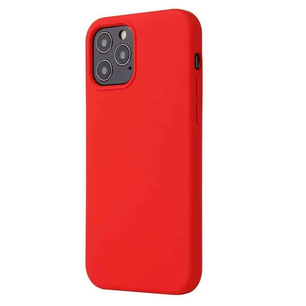 Liquid silikon deksel til Apple iPhone 12 Pro - Carmine