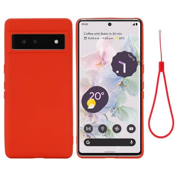 Liquid silikondeksel til Google Pixel 7 - China Red