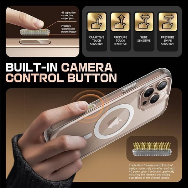 SUPCASE UB Mag Stand deksel til Apple iPhone 16 Pro Max - Clear