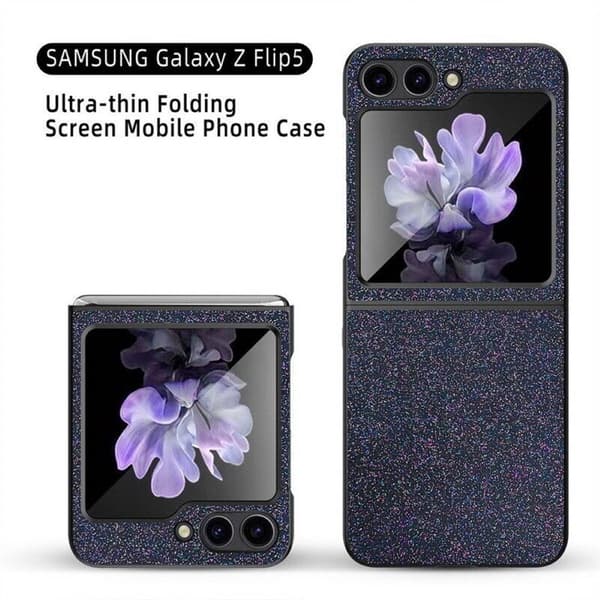 Glitter Case til Samsung Galaxy Z Flip 5 - Sort