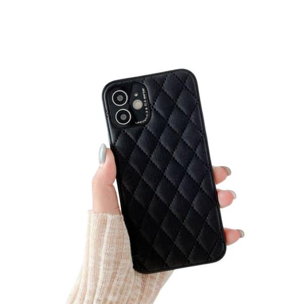 Rhombus cover til Apple iPhone 12 - Sort
