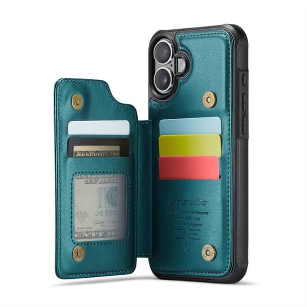 CaseMe mobildeksel C22 til Apple iPhone 16 Plus - Petrol