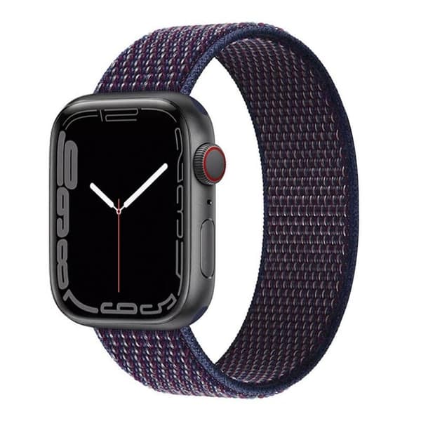 Nylon Urrem til Apple Watch 7 (45mm) - Indigo
