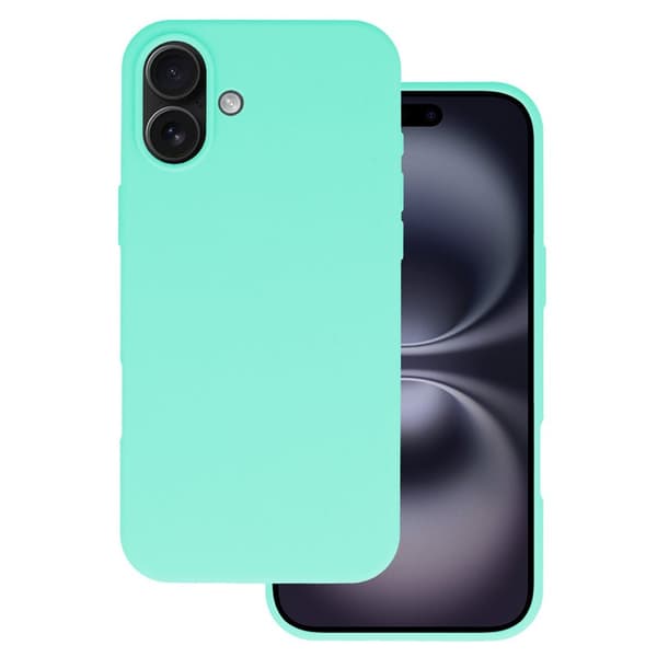 Silicone Lite Case til Apple iPhone 16 Plus - Mint green