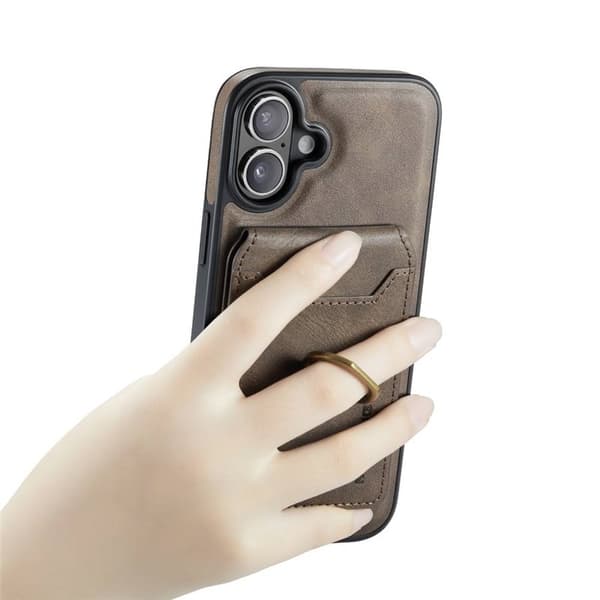 DG-Ming Magking K1 2i1 deksel til Apple iPhone 16 Plus - Coffee