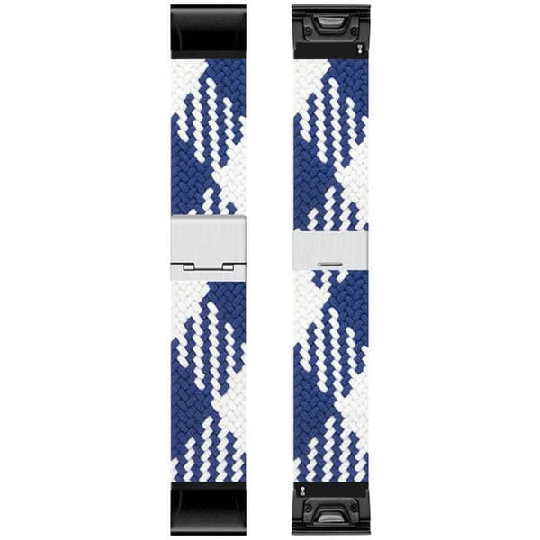 Punottu Kellon ranneke Garmin Instinct 3 (45mm) - Bluewhite