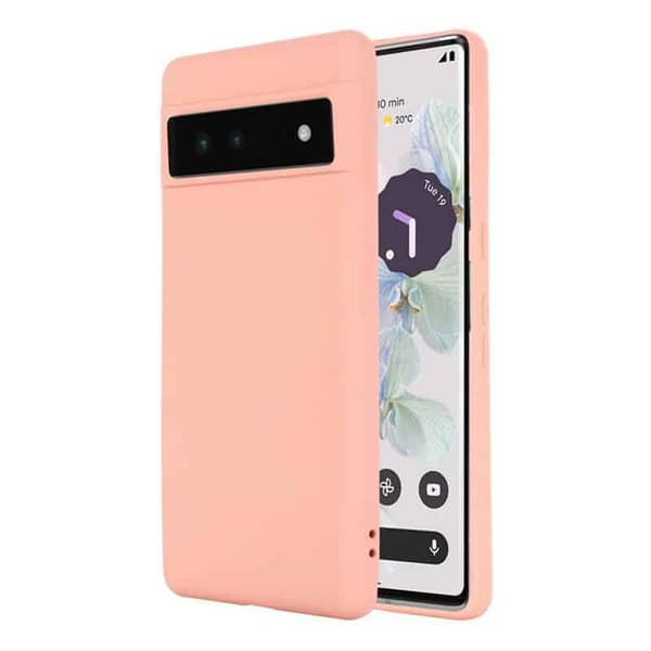 Liquid silikon skal till Google Pixel 7A - Pink