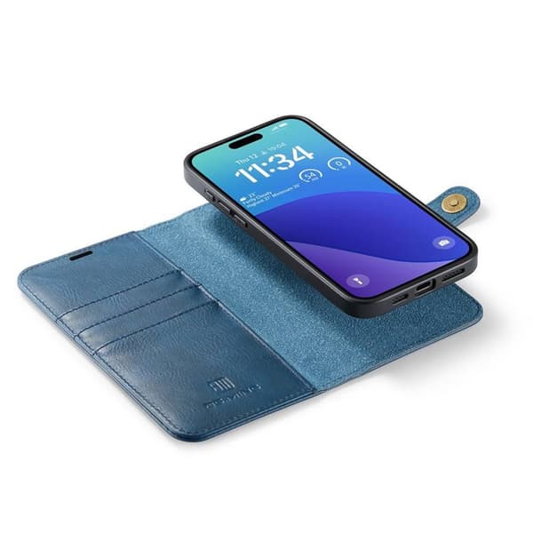 Wallet DG-Ming 2i1 til Apple iPhone 16 Pro Max - BlÃ¥