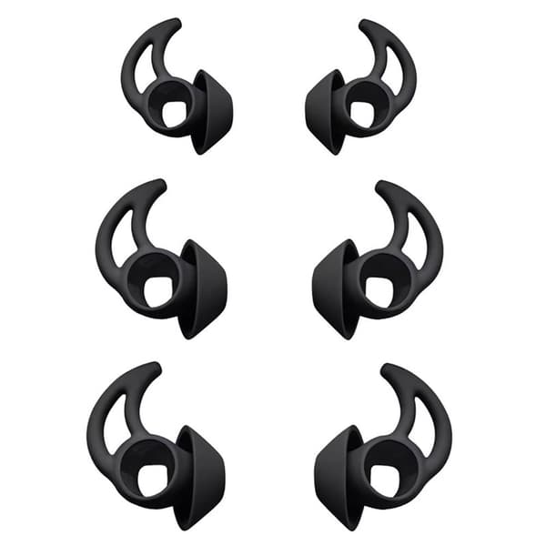 Ørepuder 6-pak til Bose QuietComfort Earbuds - Sort