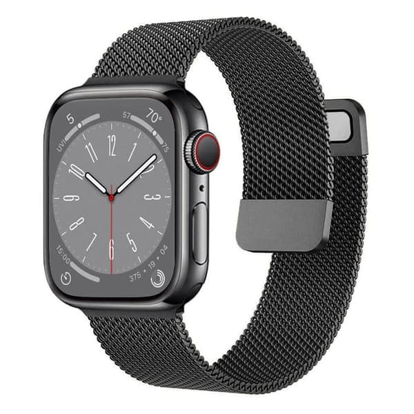 Split milanese urrem til Apple Watch 8 (41mm) - Sort