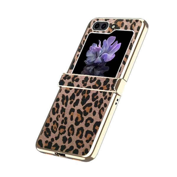 Leopard Case til Samsung Galaxy Z Flip 5 - Rose Gold