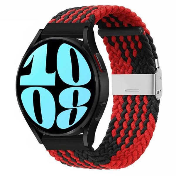 Flettet Elastisk urrem til Samsung Galaxy Watch 6 (40mm) - RÃ¸d/