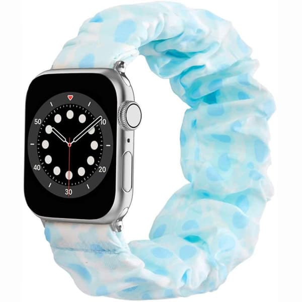 Scrunchie Elastic Urrem til Apple Watch 6 (40mm) - Blueforal