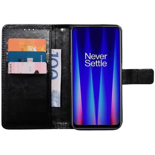 Wallet cover 3-kort til OnePlus Nord CE 2 5G - Sort