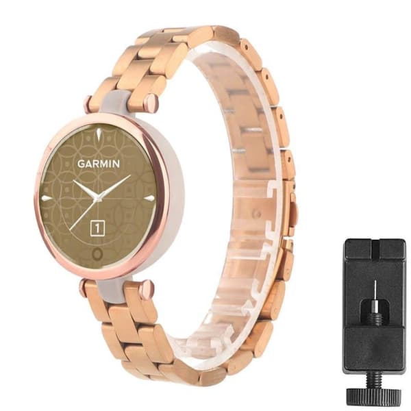 Urrem rustfrit stÃ¥l til Garmin Lily - Rose