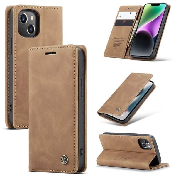 CaseMe mobildeksel 013 til Apple iPhone 15 - Brun