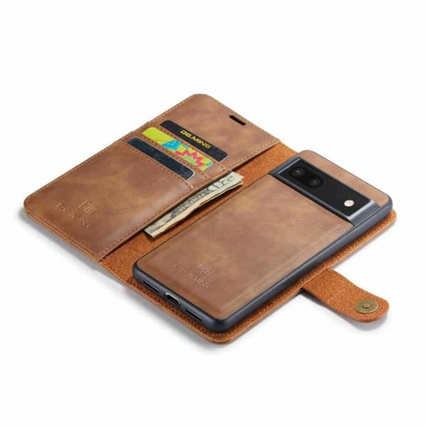 Wallet DG-Ming 2i1 til Google Pixel 8a - Brun