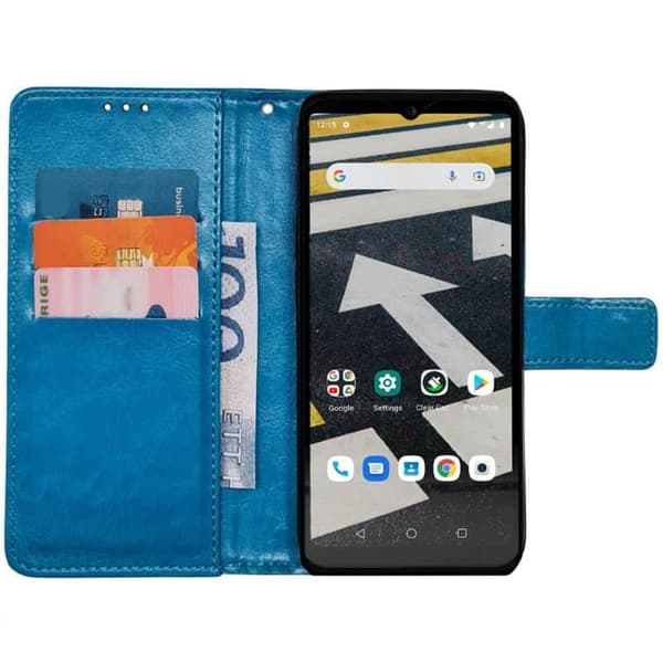 Wallet cover 3-kort til CAT S53 - Lyseblå