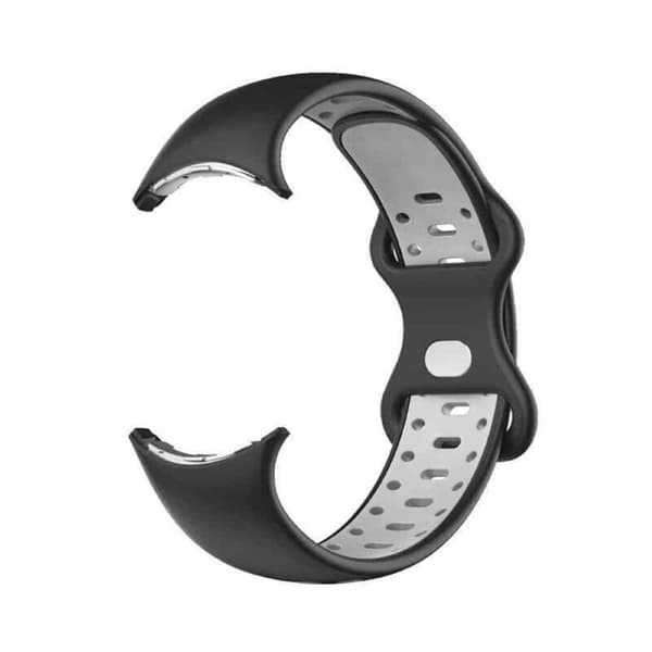 Twin kellon ranneke Google Pixel Watch 2 - Musta/harmaa