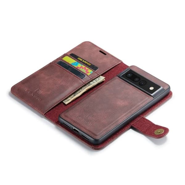 Wallet DG-Ming 2i1 til Google Pixel 8 Pro - RÃ¸d
