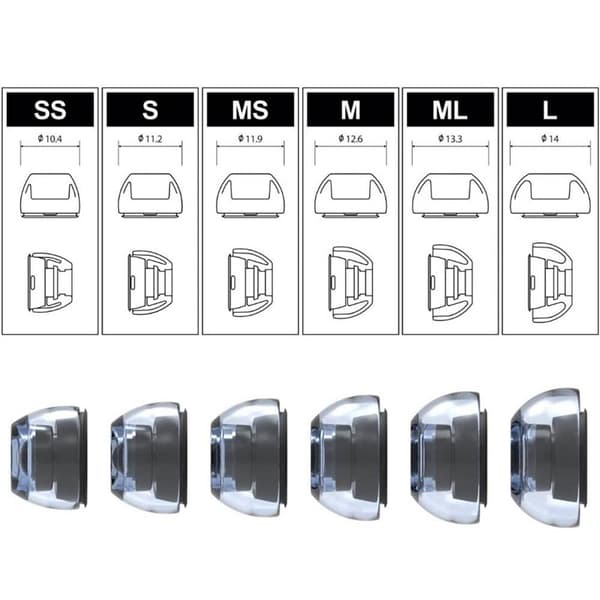 1-par TPE øreputer til Apple AirPods Pro (Gen2) - S - Clear
