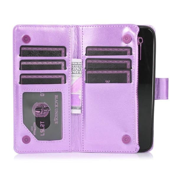 DoubleFlip Zipper 9-kort til Doro 8050 - Lyslilla