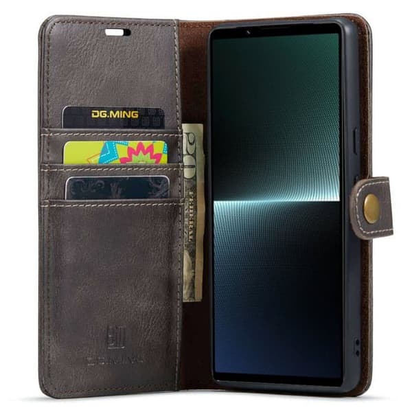 Wallet DG-Ming 2i1 til Sony Xperia 1 VI - GrÃ¥