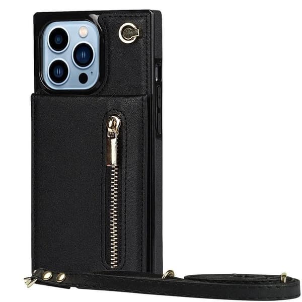 Zipper halskÃ¦de etui til Apple iPhone 13 Pro Max - Sort