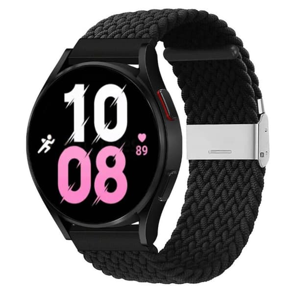 Flettet Elastisk urrem til Samsung Galaxy Watch 5 (40mm) - Sort