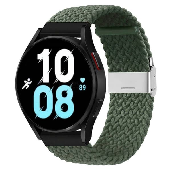 Flettet Elastisk urrem til Samsung Galaxy Watch 5 (44mm) - Army