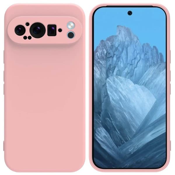Liquid silikondeksel til Google Pixel 9 Pro XL - Pink