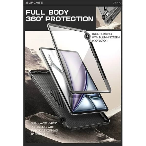SUPCASE UB Pro tabletcover til Apple iPad Air 11 (2024) - Sort