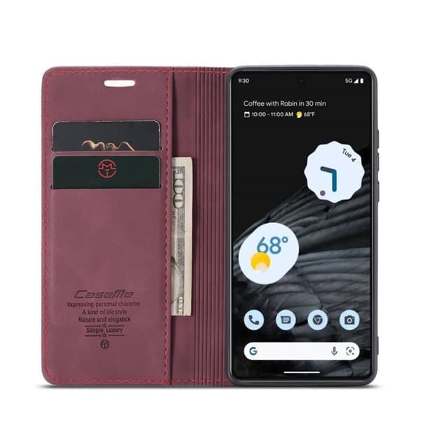 CaseMe mobildeksel 013 til Google Pixel 8 - Burgunder