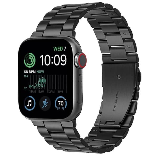 Urrem Rustfrit stÃ¥l til Apple Watch SE 2022 (40mm) - Sort