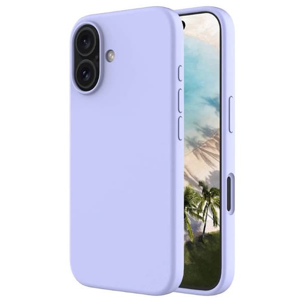 Liquid silikonisuoja Apple iPhone 16 - Pale Purple