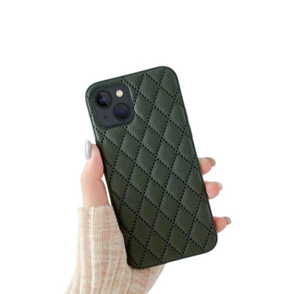 Rhombus cover til Apple iPhone 14 Plus - Mørkegrøn