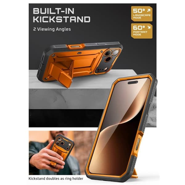 SUPCASE UB Pro deksel til Apple iPhone 18 Pro - Coral