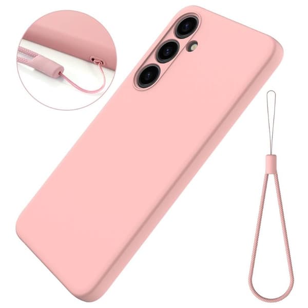Liquid silikondeksel til Samsung Galaxy S24 Plus - Peach