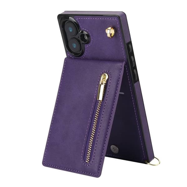 Zipper halskÃ¦de cover til Apple iPhone 16 Plus - Lilla