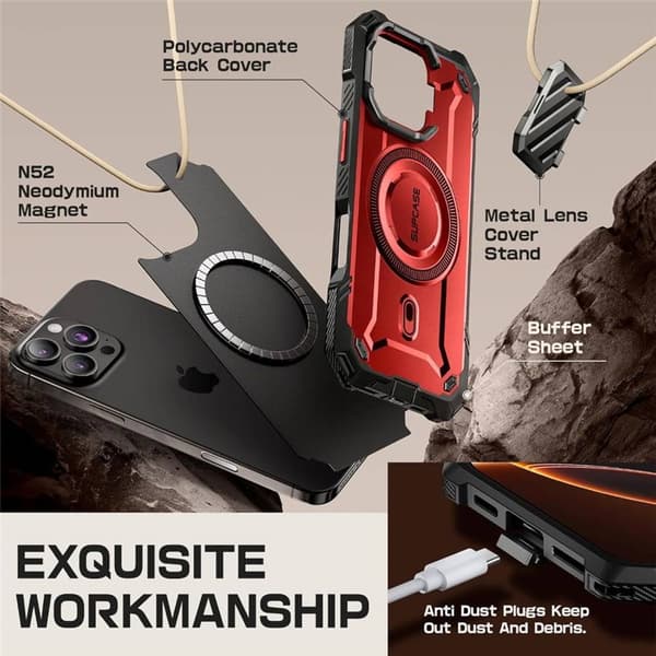 SUPCASE UB Mag XT deksel til Apple iPhone 16 Pro - Ruddy