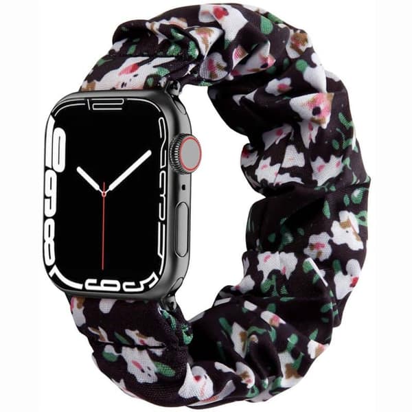 Scrunchie Elastic Urrem til Apple Watch 7 (45mm) - Classic