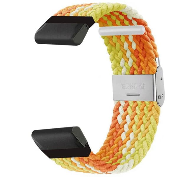 Flettet Urrem til Garmin Fenix E - Gradient orange