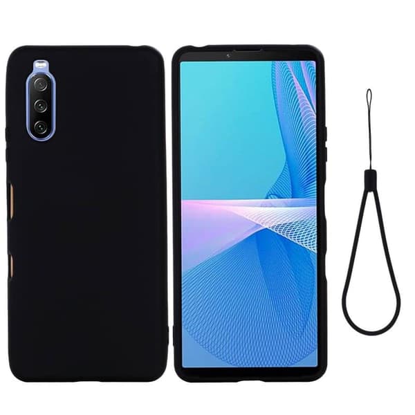 Liquid silikone cover til Sony Xperia 10 III - Sort