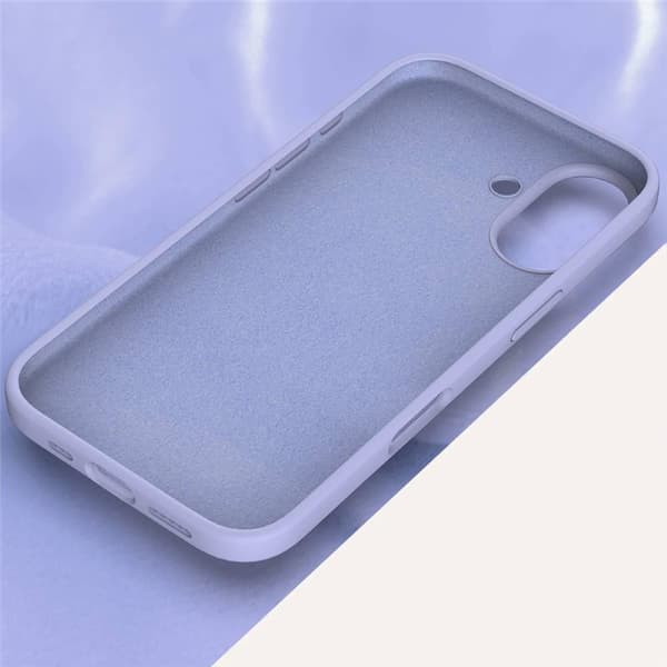 Liquid silikonisuoja Apple iPhone 16 Plus - Pale Purple